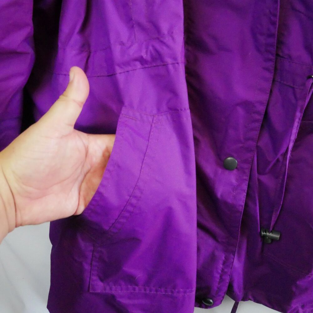 Woman Within Purple Jacket 34/36 4X Front Zip Fleece Lined - Picture 8 of 15